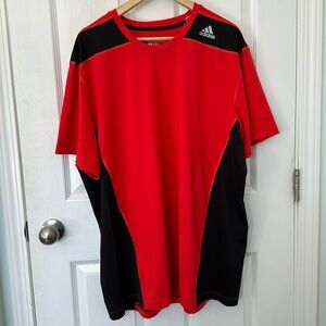 Men’s Adidas Techfit Short Sleeve Shirt with Climalite XXL